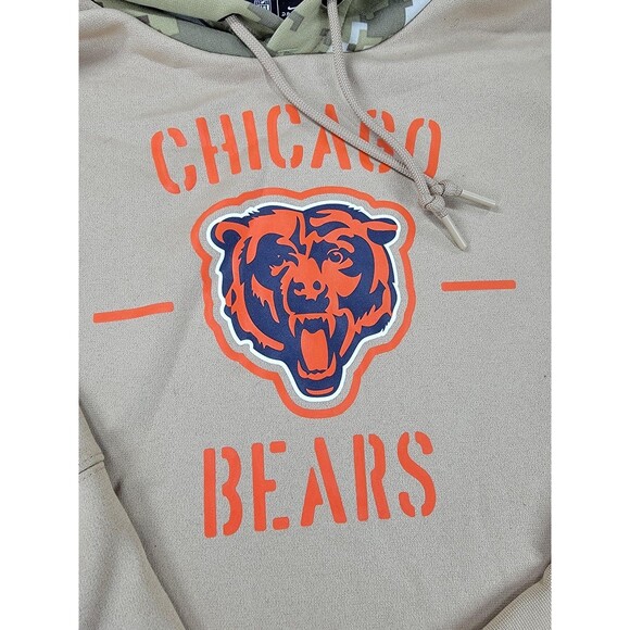 Chicago Bears Hoodie Mens Medium Salute to Service Nike NFL Dri-FIT On-Field Cam - Picture 4 of 13